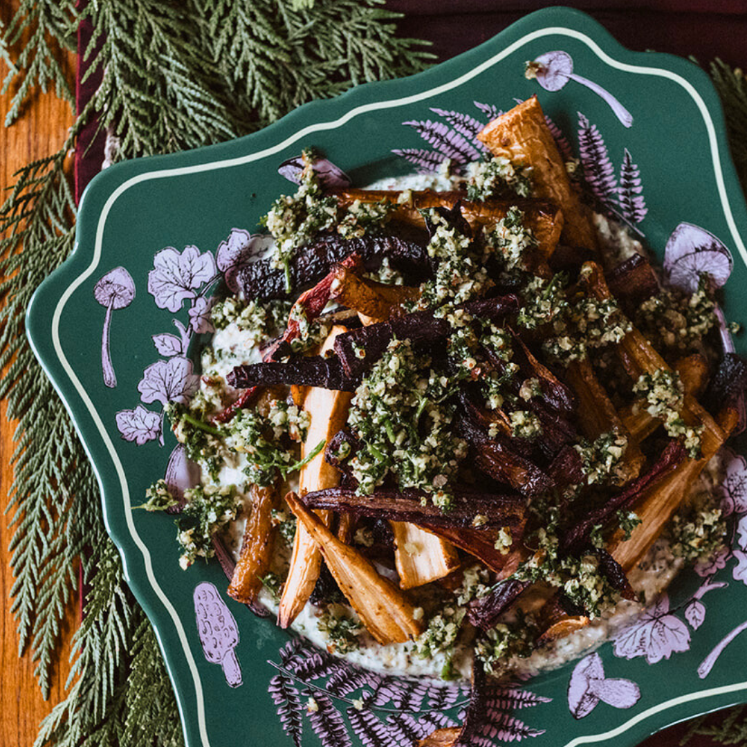 Maple Roasted Root Vegetables