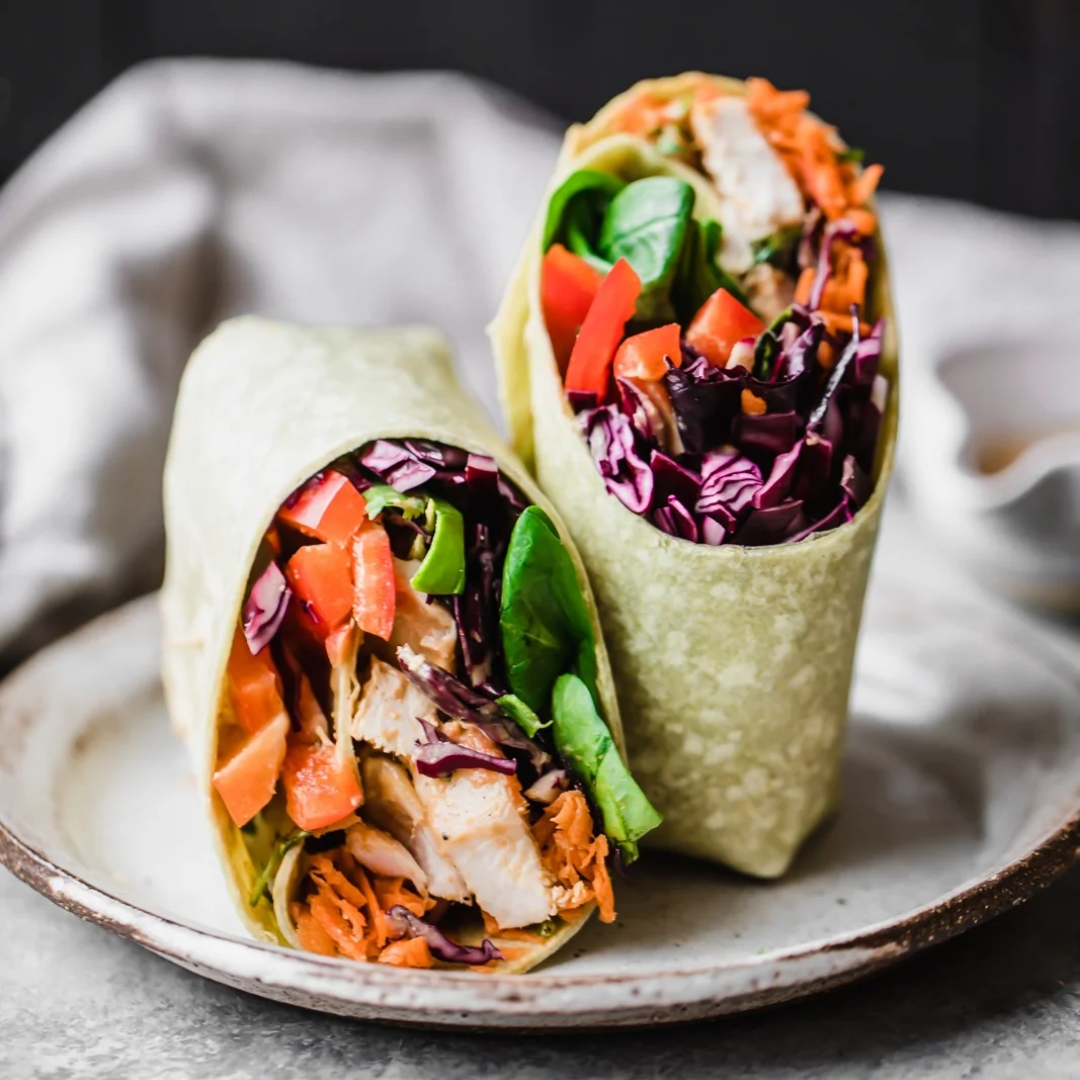 Thai Peanut Wrap & Soup Combo