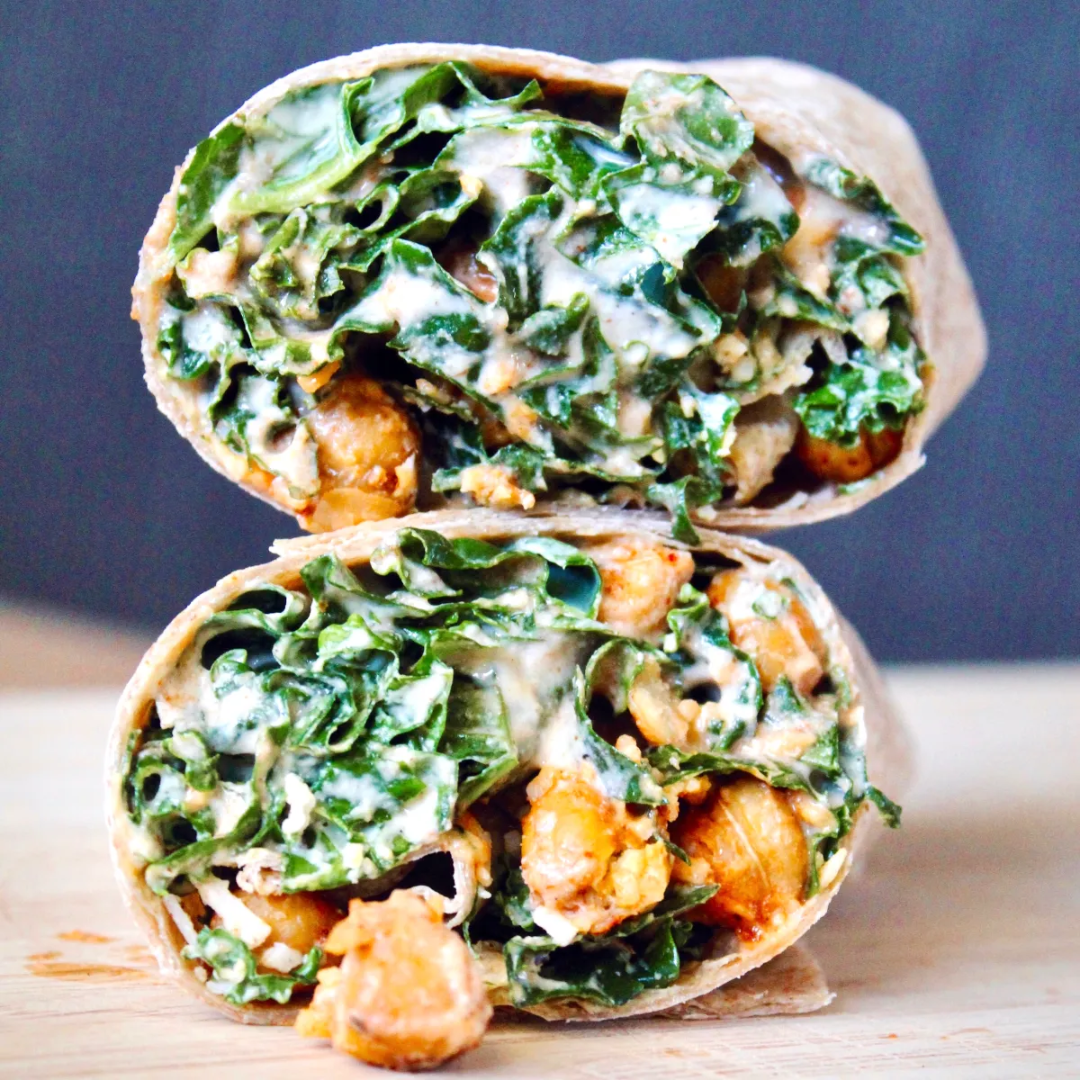 Kale Chicken Caesar Wrap