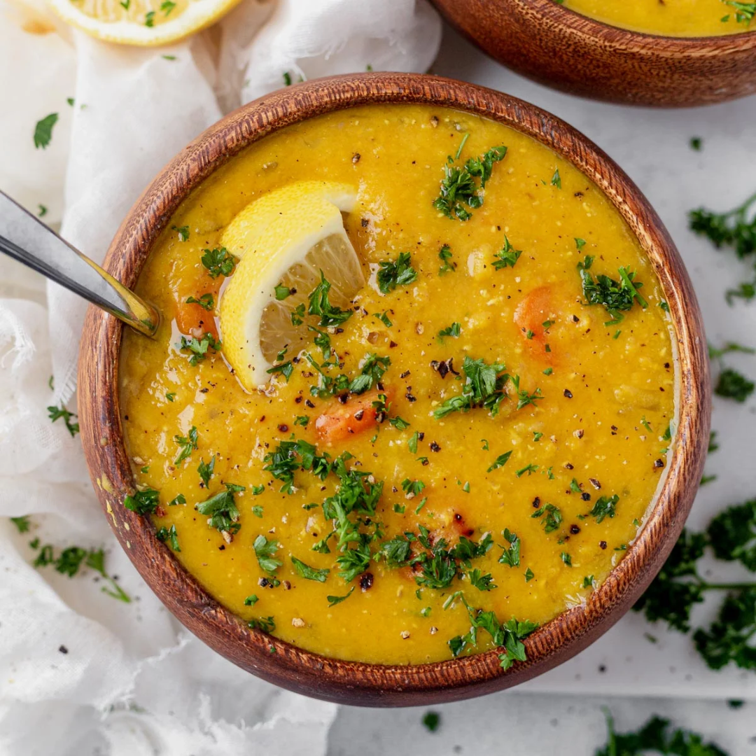 Lemony Red Lentil Soup - GF