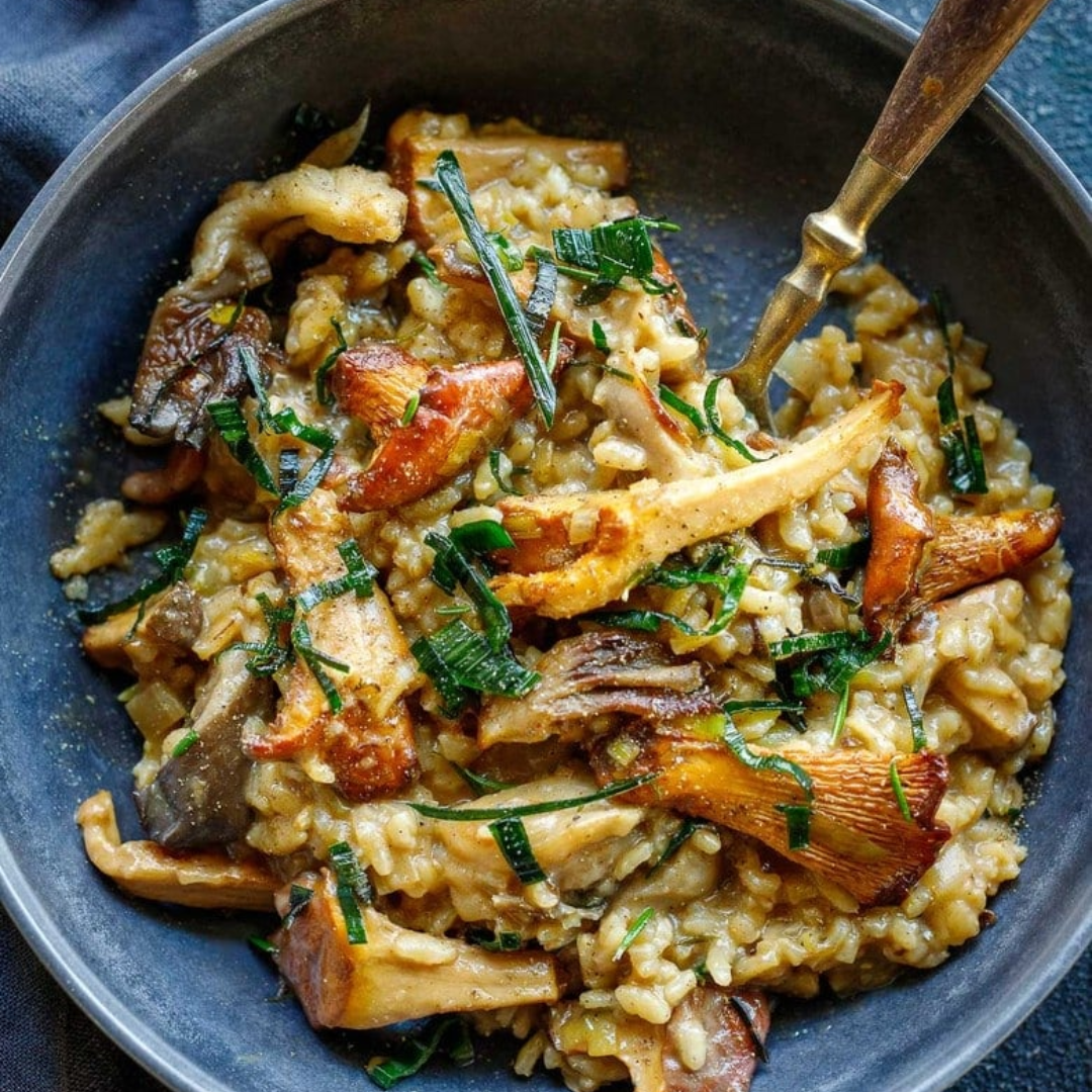 Mushroom & Asparagus Risotto - GF