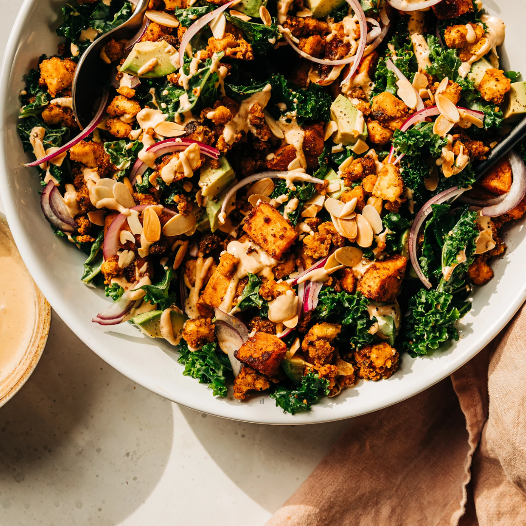 Crispy Peanut Kale Salad - GF