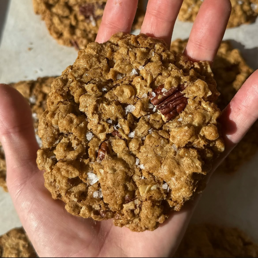 Gluten Free Pecan Brown Butter Oatmeal Cookies