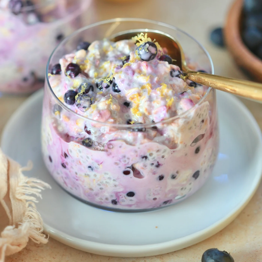 Lemon-Blueberry Overnight Oats - GF
