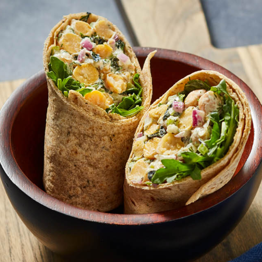 Curried Chickpea Salad Wrap