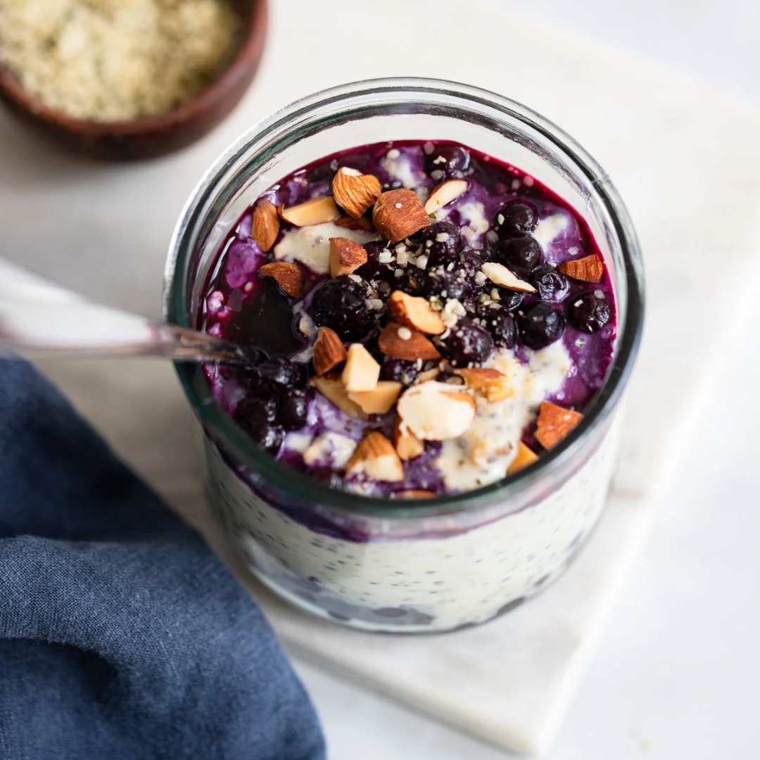 Blueberry Almond Overnight Oats - GF
