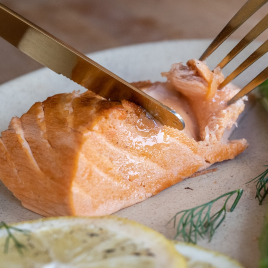 Maple Tamari Garlic Glazed "Salmon"