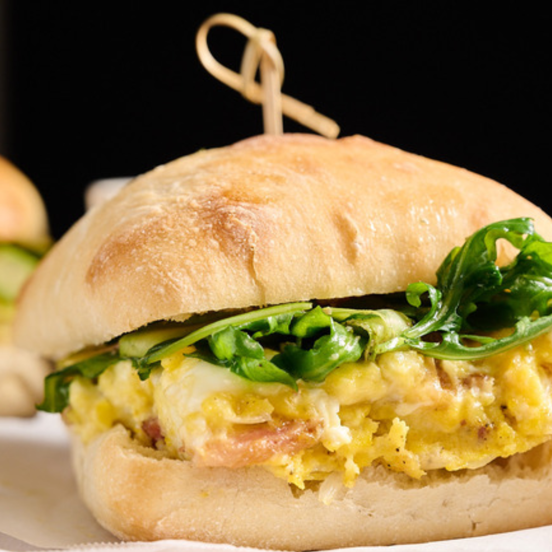 Goat Cheese Frittata Breakfast Sandwich