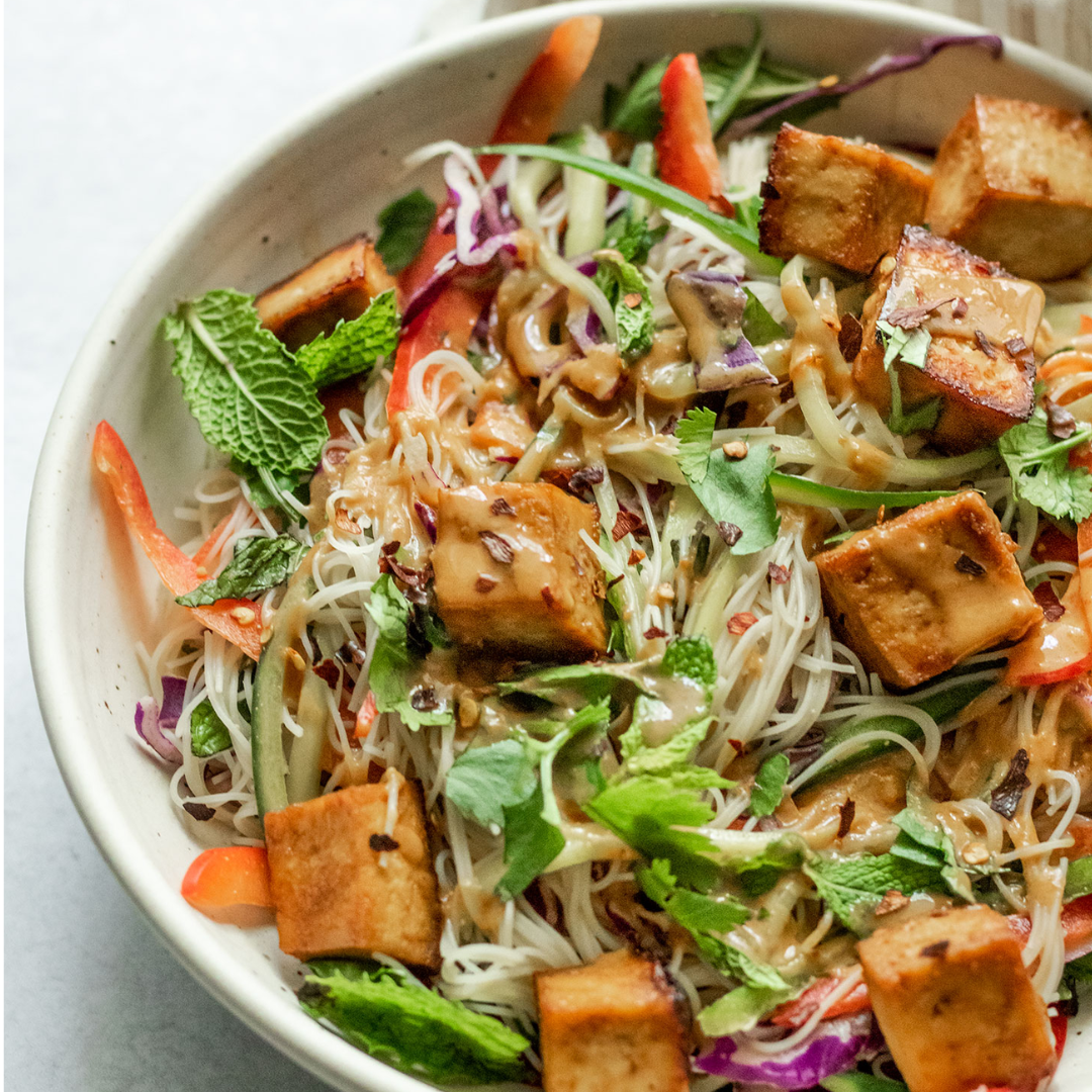 Sesame-Garlic Noodle Bowl - GF