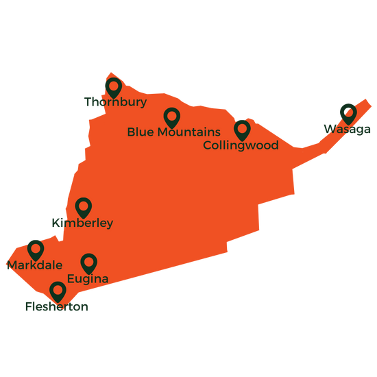 Map of Wednesday delivery zone.